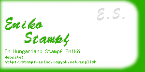 eniko stampf business card